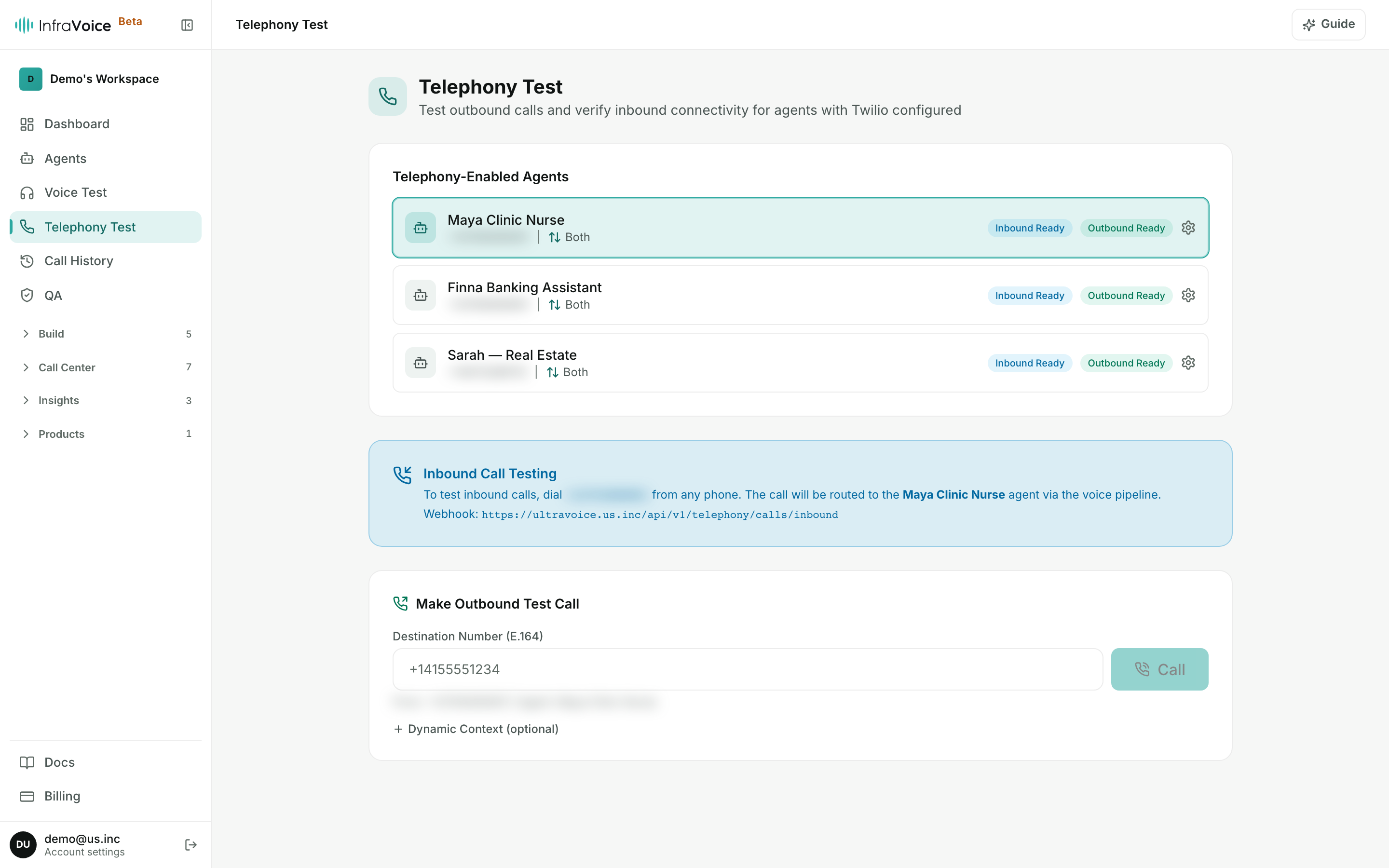 Telephony Test